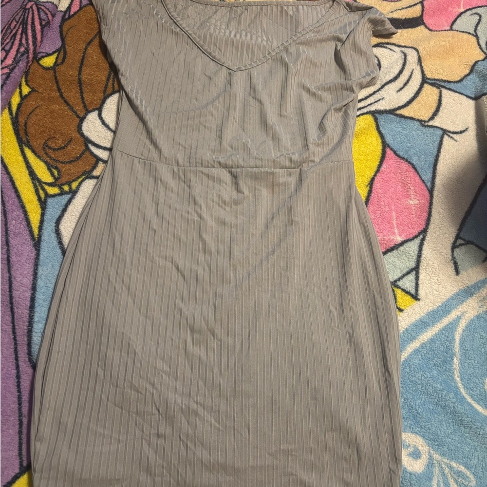 Elegant Gray Women's Dress
